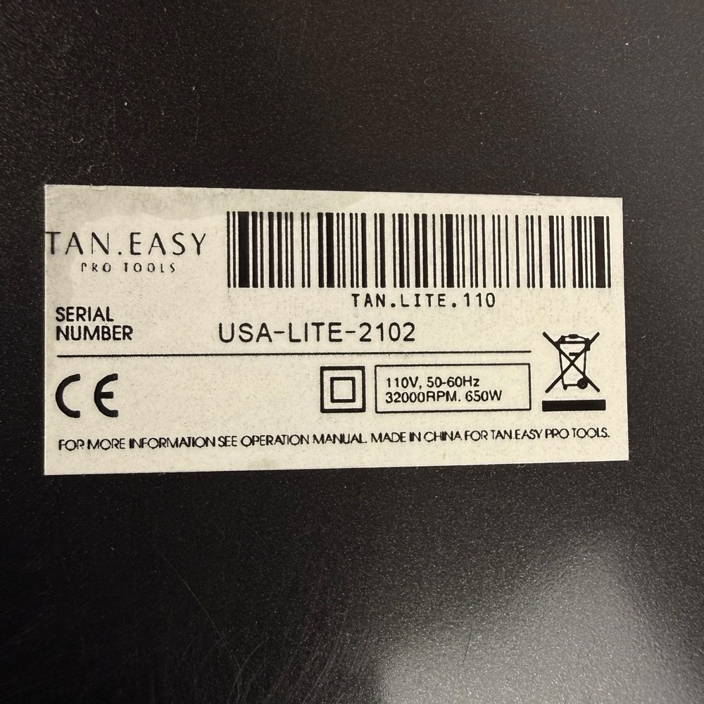 Tan.Easy Pro Tools Tan.Lite 32000 Blower Unit Replacement Motor Base Hose HVLP - Picture 6 of 15
